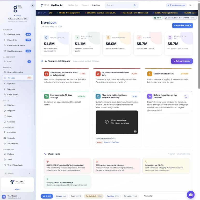 Invoices AI module