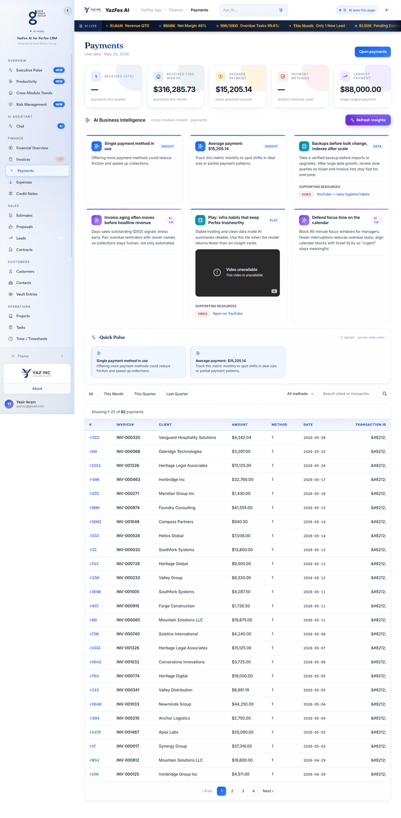 Payments AI module