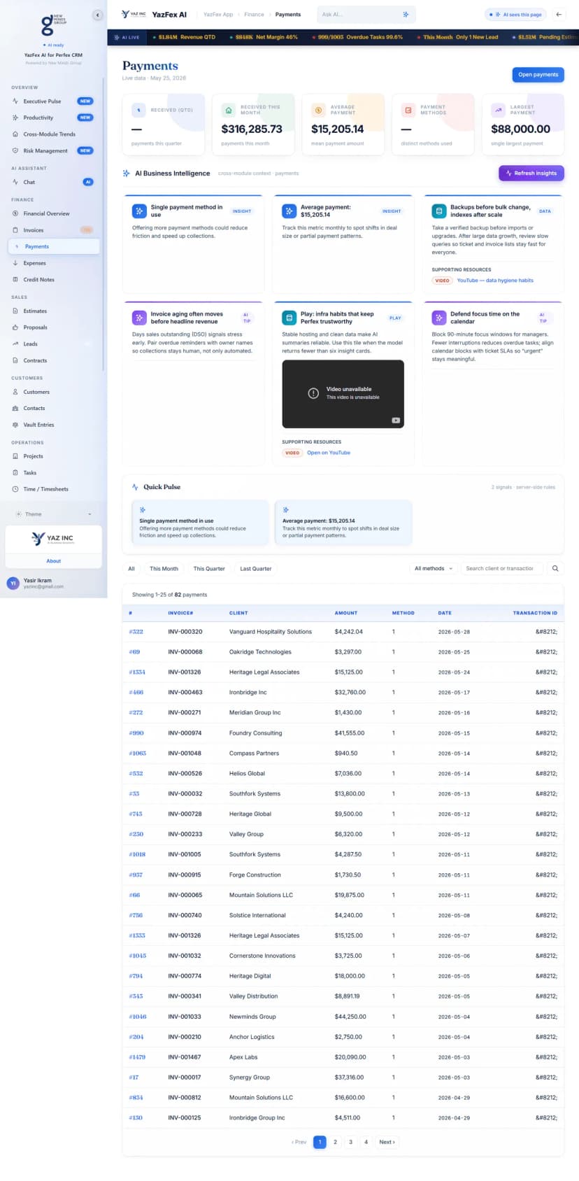 Payments AI module